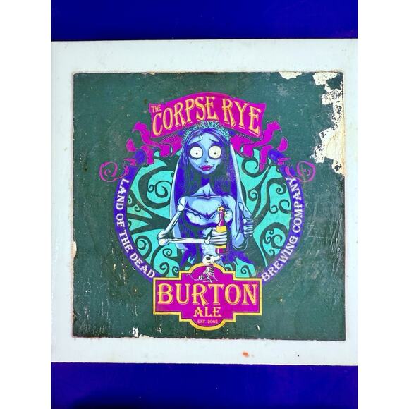 Coaster Set Burton Ale Nightmare Before Xmas Characters 6 Handmade Ceramic Tiles - Picture 3 of 10